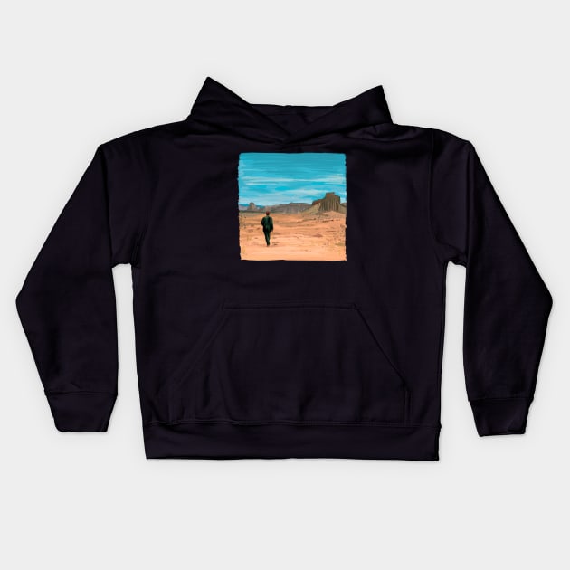 Paris Texas Illustration by Burro Kids Hoodie by burrotees